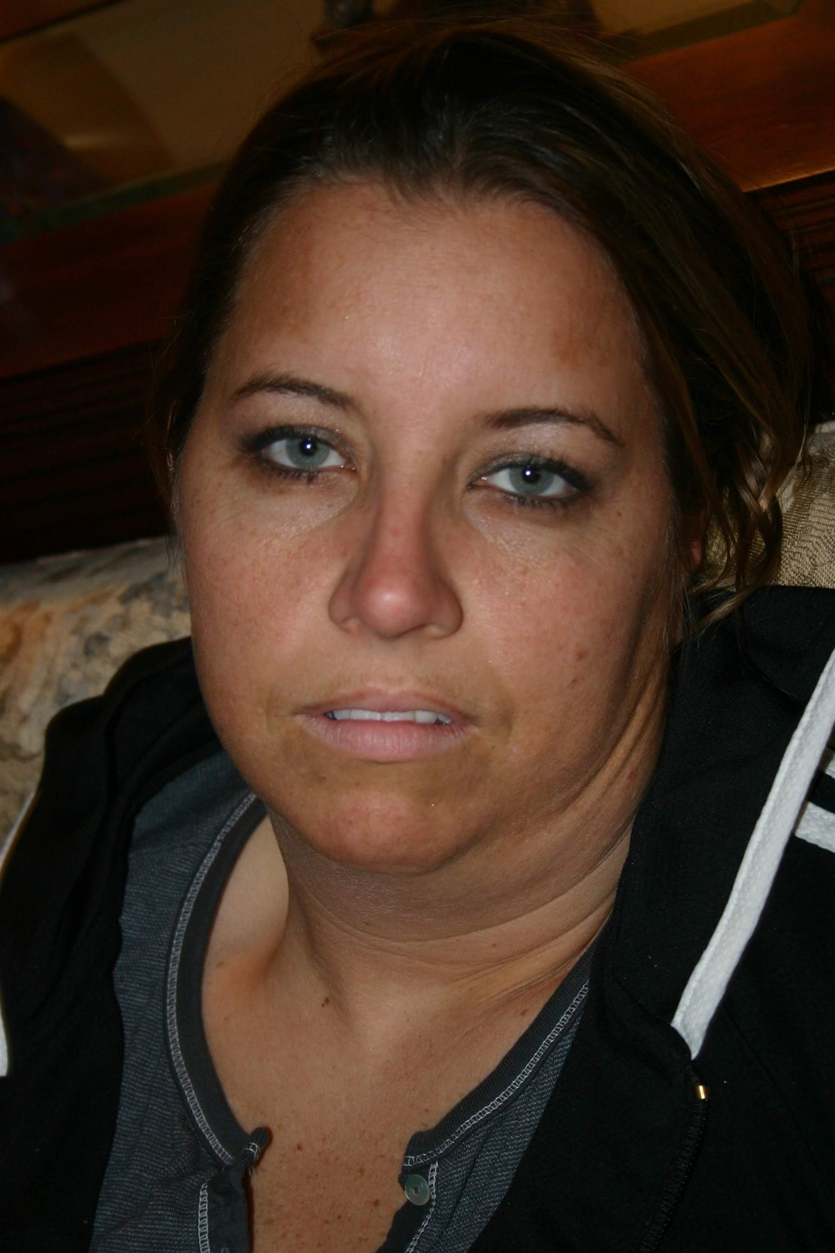 Mary with serious face